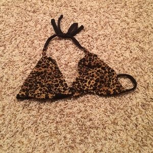 Cheetah Print Triangle Top Dance Wear